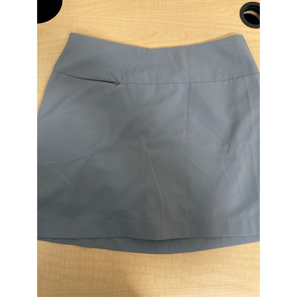 Smallwoods Yachtwear Skort Blue Gray Size 6 L Performance Golf Nautical Active
